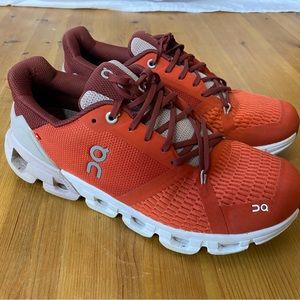 On Cloud Shoes Size 9 US Womens Cloudflyer Orange Trail Running Hiking Outdoor